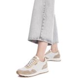 Carmela - Damestrainer - Beige - Leer - Casual