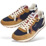 Sneakers - Brit Cover - Gevoerd - Imitatieleer, Glad Leer, Suède - Color-Blocking