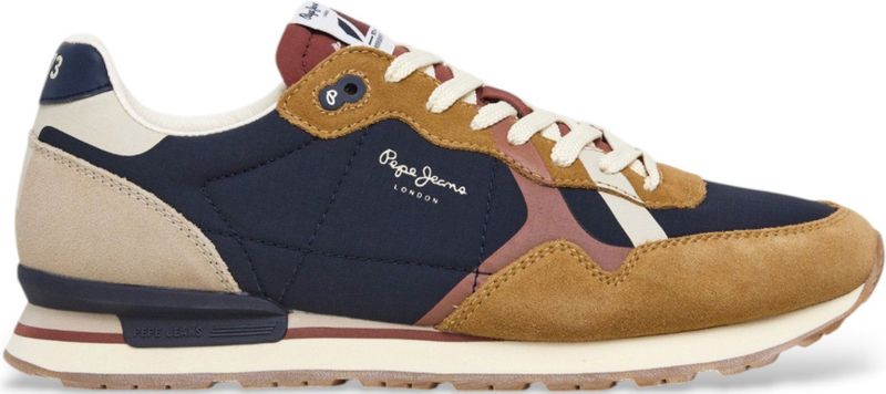 Sneakers - Brit Cover - Gevoerd - Imitatieleer, Glad Leer, Suède - Color-Blocking