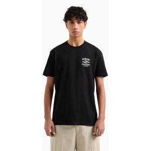 Armani Exchange - XM000550AF10362UC001 - T-shirt - Zwart - Regular Fit - Katoen - Korte Mouwen