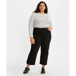 Levi'svoor vrouwen. 38843-0000 Jeans Ribcage Recht Enkel Zwart (22M), Casual, Katoen, Denim