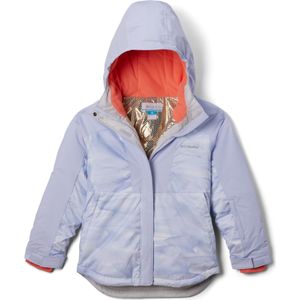 Columbiavoor vrouwen/meisjes. 2096971695 Mighty Mogul III Bedrukte Jas roze (18años= 158,5cm), Casual, Polyester, Sneeuw, Buiten, Lange mouw