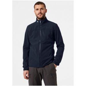 Helly Hansenvoor mannen. 30223 Crew Softshell Jas 2.0 Navy (XL), Casual, Sportief, Polyamide, Elastaan, Marineblauw