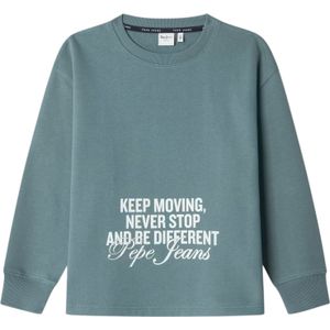 Pepe Jeansvoor jongens. PB5800010 Geon groen sweatshirt (14años= 164cm), Casual, Katoen, kinderkleding