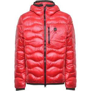 Blauervoor mannen. 24WBLUC03030 Lichtgewicht Wave Duffle Jacket rood (XXL), Casual, Nylon