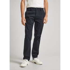 Pepe Jeansvoor mannen. PM211655 Slim Chino Twill Broek zwart (36), Casual, Katoen, Klassiek