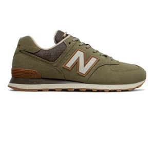 New Balancevoor mannen. ML574V2 Trainers 574 groen (41.5), Leer, Plat, Veters, Casual