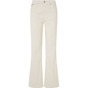 Pepe Jeansvoor vrouwen. PL211786 Willa bell-bottom broek wit (33/30), Casual, Katoen