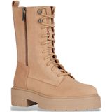 GEOXvoor vrouwen. D36VDJ 22 Spherica Ec7 bruine laarzen (38), Leer, Plat, 1 tot 3 cm, Ritssluiting, Casual