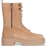 GEOXvoor vrouwen. D36VDJ 22 Spherica Ec7 bruine laarzen (38), Leer, Plat, 1 tot 3 cm, Ritssluiting, Casual