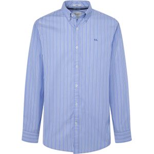 Pepe Jeansvoor mannen. PM308713 Myleen blauw shirt (M), Casual, Katoen, Lange mouwen