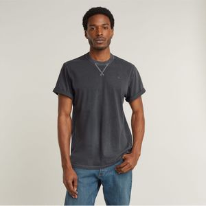 G-Starvoor mannen. D24449-2653-C496 Nifous T-shirt grijs (L), Casual, Korte mouwen, Biologisch katoen, Duurzaam