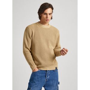 Pepe Jeansvoor mannen. PM702407 Maxwell beige trui (XXL), Casual, Katoen, Lange mouwen