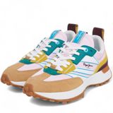 Pepe Jeans - PLS60011 Lucky Rise - Leren Sneakers - Roze - Casual