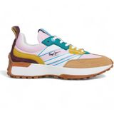 Pepe Jeans - PLS60011 Lucky Rise - Leren Sneakers - Roze - Casual