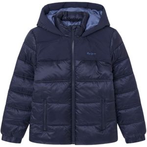 Pepe Jeansunisex voor kinderen. PB401282 Marine Odonis-jas (10años= 140cm), Casual, Polyester, Lange mouwen, Marineblauw, kinderkleding