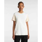 Vans - VN000JDKD0D1 - T-shirt - Beige - Katoen - Korte Mouwen