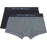 Emporio Armanivoor mannen. 111210_4F504 PAK VAN TWEE BÓXER BRIEF PANTS MET GEMENGDE STEMMINGEN veelkleurig (XL), Homewear, Katoen