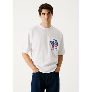 Red Bull Racing Pocket Print T-shirt Met Korte Mouwen
