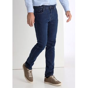 Victorio & Lucchino, V&Lvoor mannen. 600107160 Medium blauw gewassen geborstelde jeans (28), Casual, Katoen, Denim