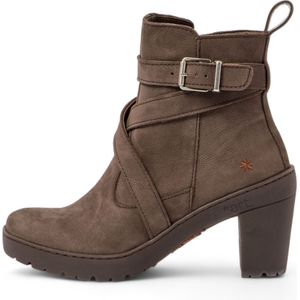 Artvoor vrouwen. 117631212003_012 Leren enkellaarsjes 1763 bruin (42), Leer, 5 tot 8 cm, Ritssluiting, Casual