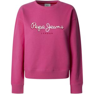 Pepe Jeansvoor vrouwen. PL581484 Sweater Maddy roze (M), Casual, Katoen