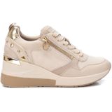 Xti - 14308502-BEIGE - Sportschoenen - Beige - Veters en Ritssluiting - Casual