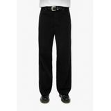 Superdry - W7011108A - Corduroy Broek - Zwart - Wijde Pijpen