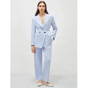 Marellavoor vrouwen. 2513131081200 Nupar broek blauw (38), Casual, Feest, Lyocell