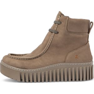 Artvoor vrouwen. 115121120003_020 Leren enkellaarsjes 1512 Taupe (38), Leer, 3 tot 5 cm, Veters, Casual