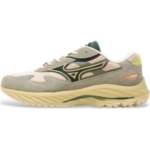 Mizuno - Wave Rider ß - Sportschoenen - Beige - Plat - Veters - Casual