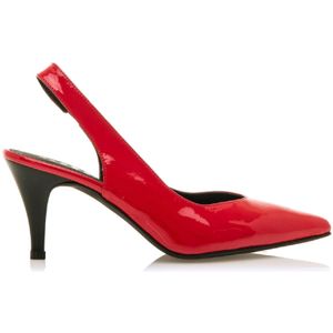 Mustangvoor vrouwen. 54131 Chantal rode schoenen -Hoogte hak 8cm (36), Rood, 5 tot 8 cm, Geen, Casual, Feest