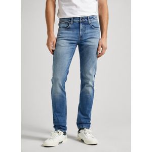 Pepe Jeansvoor mannen. PM207388HT0 Blauwe Slanke Jeans (38/32), Casual, Katoen, Denim