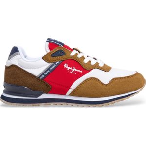 Pepe Jeansvoor jongens. PBS40014 Trainers London life bruin (35), Plat, Veters, Casual, kinderkleding