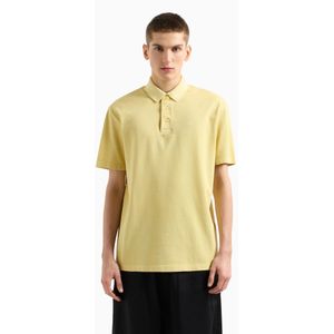 Armani Exchange - XM000509AF13055U2124 - Poloshirt - Geel - Katoen Piqué - Korte Mouwen