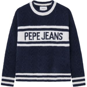 Pepe Jeansvoor meisjes. PG701103 Wrenley marine trui (16años= 176cm), Casual, Acryl, Lange mouwen, Marineblauw, kinderkleding