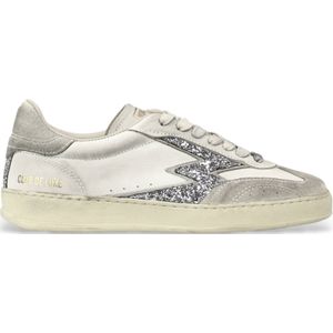 MOA Conceptvoor vrouwen. MG630CO1 Leren sneakers Club wit (36), Leer, Plat, Veters, Casual