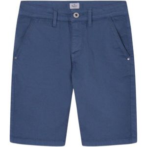 Pepe Jeansunisex voor kinderen. PB800726C75 Blueburn Shorts donkerblauw (18años= 188cm), Casual, Biologisch katoen, Duurzaam, kinderkleding