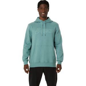 Asicsvoor mannen. 2.03E+190 Sweatshirt Logo Oth blauw (S), Casual, Sportief, Katoen, Running, Meerdere sporten, Lange mouwen