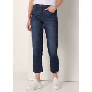 Lois Jeansvoor vrouwen. 201142231 Jeans - Daddy Fit donkere marine lange broek (26), Casual, Katoen, Denim, Marineblauw