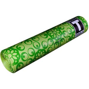 Body-Solid Tools Premium Yoga Mat 10mm - Green Flowers