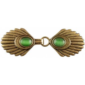 Broche - Urban Hippies - Groen/Goud - Maat One size