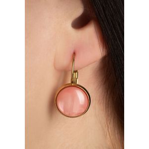 Oorbellen dames - Urban Hippies - Roze/Goud - Maat One size