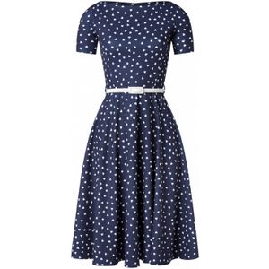 Swing jurk - Vintage Chic for Topvintage (Blauw)