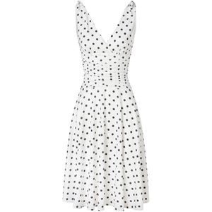 Swing jurk - Vintage Chic for Topvintage - Wit - Maat 16
