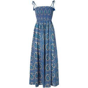 Maxi jurk - Timeless - Blauw - Maat XL/XXL