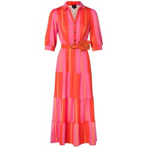 Maxi jurk - K-Design (Roze/Multicolour)