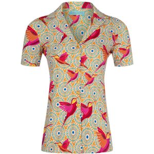Top - Bakery Ladies - Geel/Multicolour - Maat XS