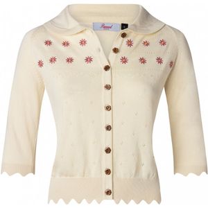 Vest dames - Banned Retro - Creme - Maat M
