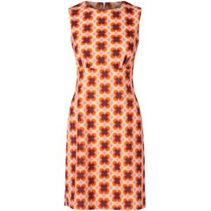A lijn jurk - Vintage Chic for Topvintage (Bruin/Oranje)
